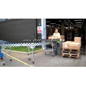 High Rise Expressway Telescopic Gravity Roller Unloading Conveyor