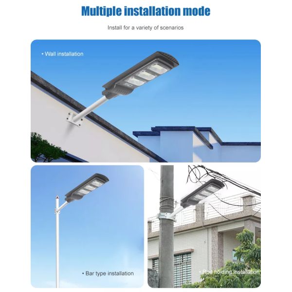 Ip65 Intelligent All In One Integrated Solar Street Light Outdoor 30w 60w 90w 120w
