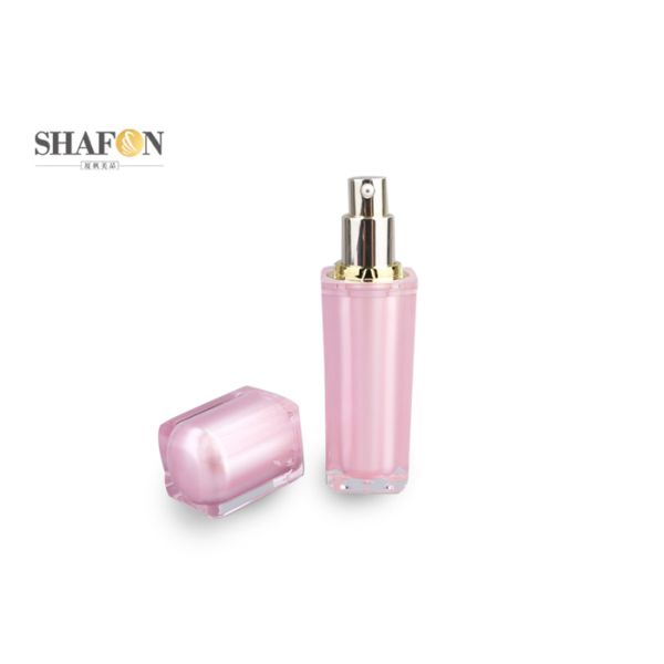 Acrylic lotion pump bottle decorative flat lotion bottles 50ml 60ml 120ml