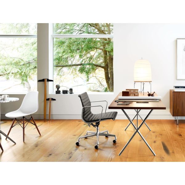 Buy Classic Genuine Leather Executive Office Chair Heat Embossed Ribbing Low Back at wholesale prices