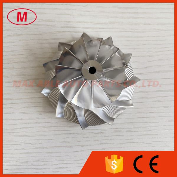 Buy GT15-25 52.00/76.13mm 11+0 blades turbo milling/aluminum 2618/billet compressor wheel at wholesale prices