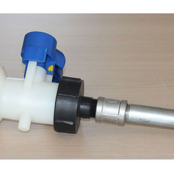 1 Inch Adapter Connector For IBC Tank Valve Fitting and Durable Black Connection