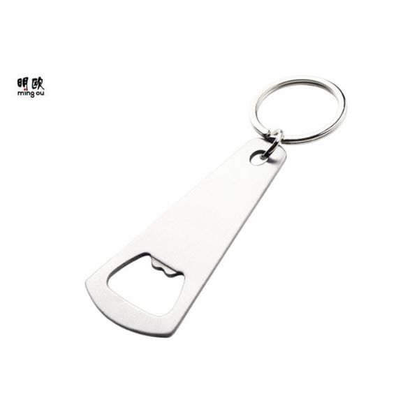 Buy Blank Wine Opener Keychain , Brush Nickel Stainless Steel Bottle Opener at wholesale prices
