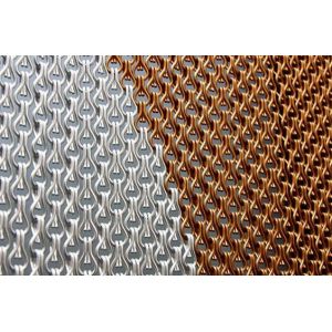 China Heavy Metal 90x210cm Chain Link Curtain Making Water Curtain Waterfall on sale