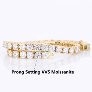 Fine Jewelry Moissanite Tennis Necklace Vvs Moissanite Custom Pendant