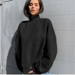 Embossed Crewneck Women Blank Oversized Sweatshirts Full Sleeve