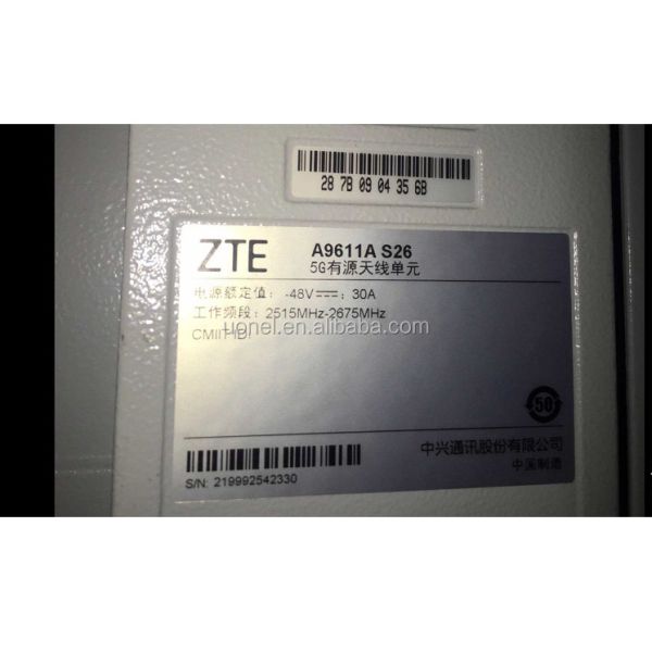 ZTE AAU A9611A S26 5G 2515MHz-2675MHz DC -48V 30A A9631A S26 A9611 S35 BS9900A VC9910A PC9910A A9603 S35 A9815 S26