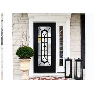 Neither painting on stained glass nor its assembly with grooved strips of