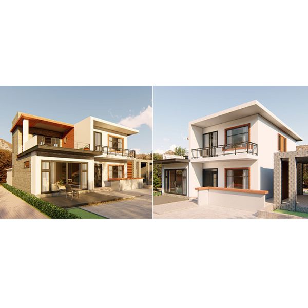 New Zealand Standard Prefabricated Light Steel Frame House Luxury Villa