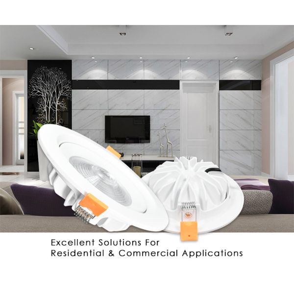 OEM Ultra Thin LED Recessed Downlight 5w Adjustable Angle