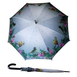 8mm Metal Shaft Windproof Straight Umbrella For Women
