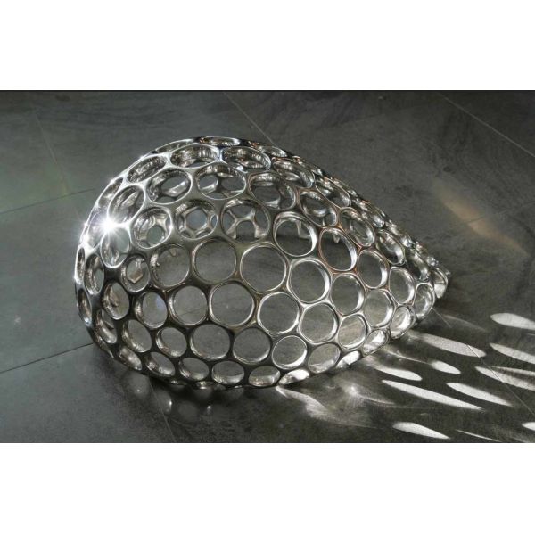 Buy Custom Polished Abstract Metal Garden Sculptures Symbolize Everlasting Good Life at wholesale prices