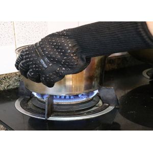 EN407 Heat Resistant Barbecue Gloves , Heat Resistant Protective Gloves