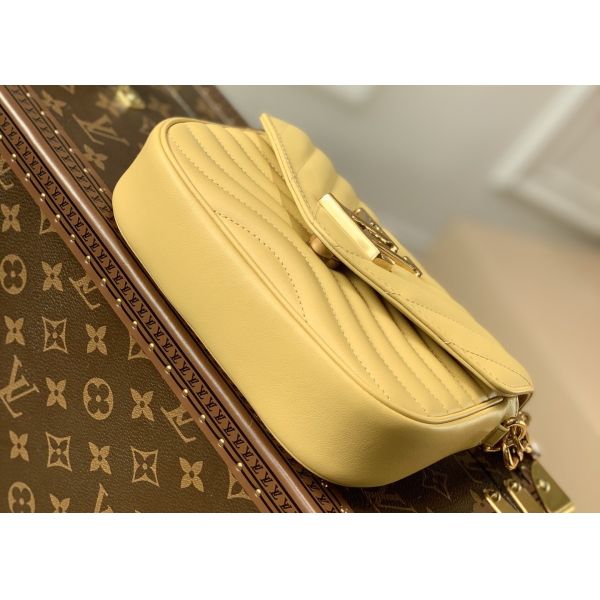 19cm Womens Yellow Leather Multi Pochette Crossbody Bag With Coin Purse