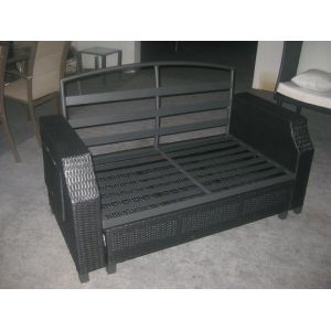 outdoor wicker sofa