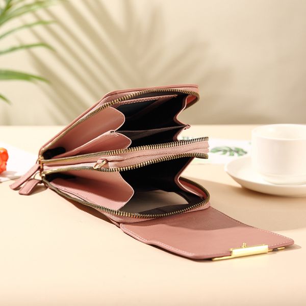 Mirror Touch Screen Mobile Phone Bag Wallet Card Case Female Shoulder Bag