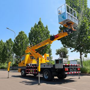 23m telescopic boom aerial work platform truck mounted