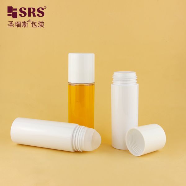 Plastic Ball Green Plastic Roll-On Bottle For Deodorant Gel Resistant Recyclable