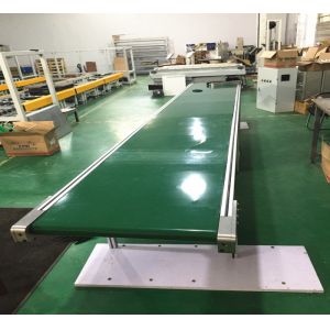 Automatic Industry Flat Green PVC Belt Conveyor Transfer Systems With CE Passed