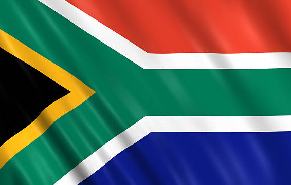 South African Flags Canvas Header Two Brass Grommets Individually Polybag