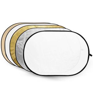 Quality 5in1 Multi Collapsible Disc Photo Reflector RFT-06 Grade A gold,silver,soft,white,translucent for sale