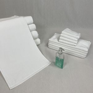 Woven 34x75cm White Terry Cloth Towels