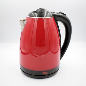 1.7L Handle 220V Kitchen Water Kettle Custom Printed Hot Electric Kettle Red
