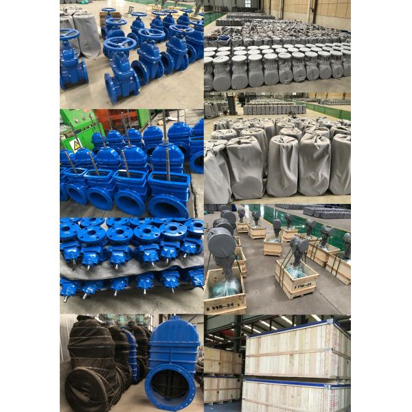 The 6inch 150mm handwheel rubber sealed flange gate valve is used in the tap water system