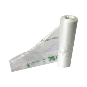 Recyclable Biodegradable Rubbish Bags , Nontoxic Small Compostable Trash Bags