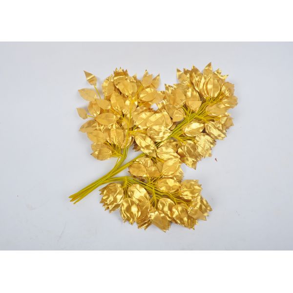 Fireproof Lamination Simulated Faux Green Plants Leaves With Stems