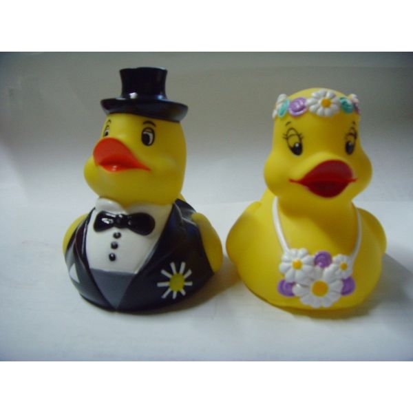 Buy Wedding Bride / Groom Christmas Rubber Duck Floating Water Resistant OEM at wholesale prices
