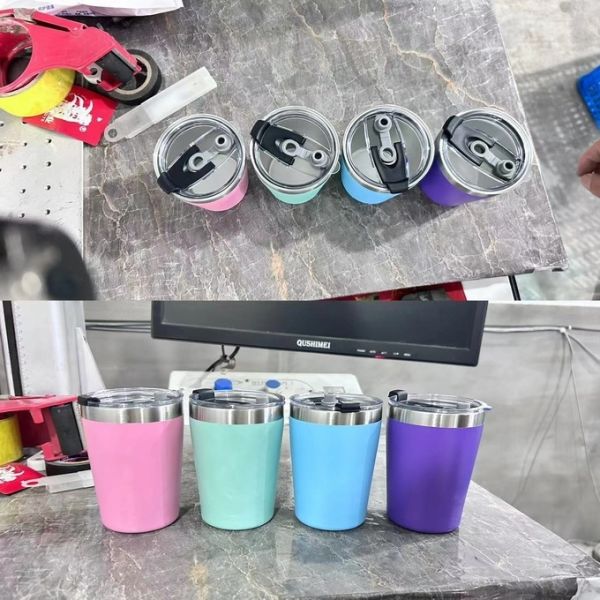 12oz Simple Modern Reusable Double Wall Stainless Steel Vacuum Insulated Travel Coffee Milk Mug Tumbler With Flip Lid