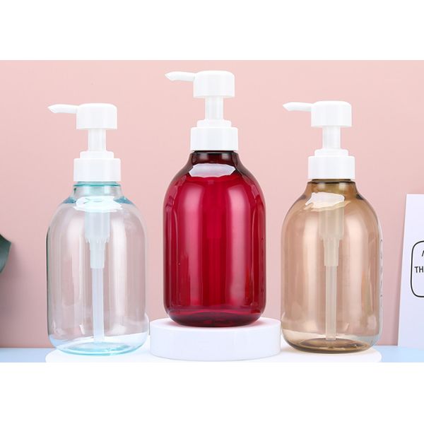 Buy High Permeability 500ml PET Pump Bottle Refillable Shampoo Containers at wholesale prices