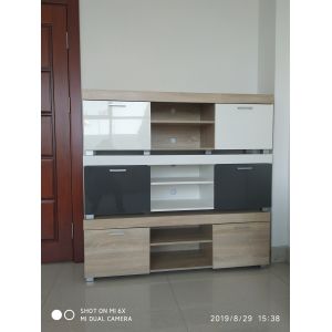 China Best cheap simple model melamine MDF TV set furniture on sale