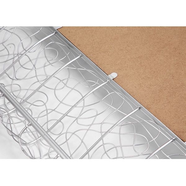 Wall Mirror Silver Square Carved Metal Frame Square Mirrored Wall Decoration