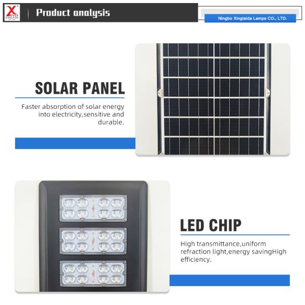 Die Cast Aluminum Material and 300w 400w Integrated All In One Led Solar Street Light