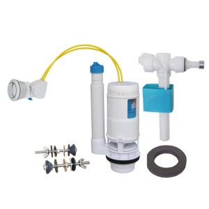 Toilet Fitting Parts Cable Control Dual Flush Valve Side Entry Fill Valve From Xiamen China