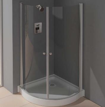 Buy Shower Cubicles With Round Sliding Door , Size Can Be Ordered , Artical Glass , Aluminium Frames at wholesale prices