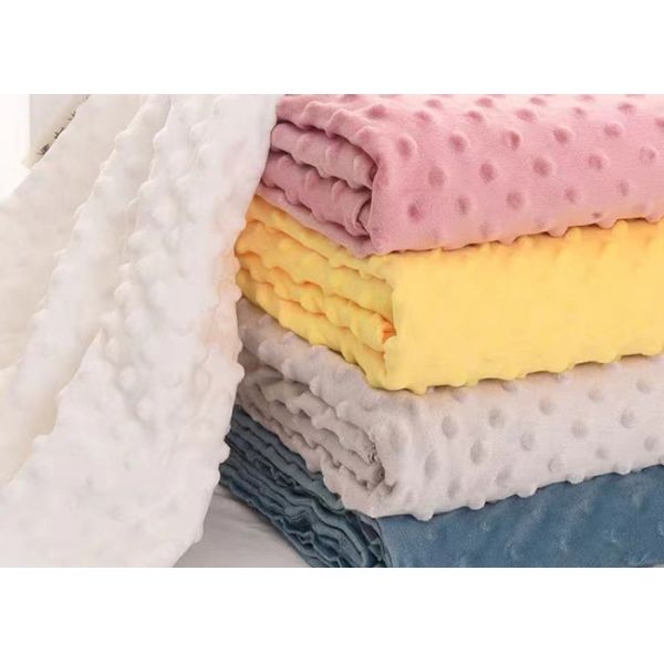 Buy Polyester Embossed Cuddle Minky Plush Fabric For Baby at wholesale prices