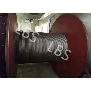 50 Ton Hydraulic Crane Winch Signle / Double Drum For Marine Cargo Ship Boat