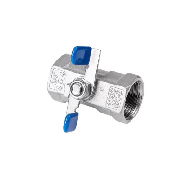 1PC NPT/Bsp Threaded Ball Valve with Butterfly Handle Manual Operation Control