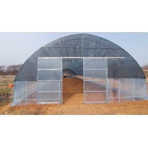 Quality HDPE Covering Tunnel Greenhouse Single Span Greenhouse Humidity 50%-90% for sale