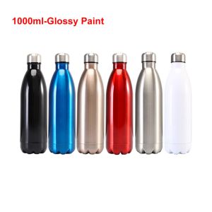 Vacuum Insulated Powder Coated Water Bottles Stainless Steel