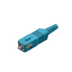 SC Short Boot Optic Fiber Connector Om3 With Multimode Fiber Type
