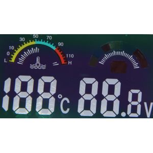 Water Temperature Gauge TN Lcd Segment Display Module