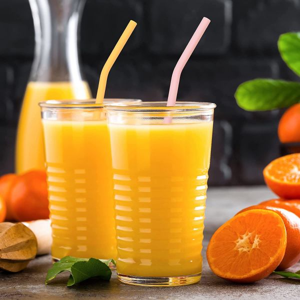 Buy Flexible Nontoxic Extra Long Silicone Straws , Multipurpose Reusable Rubber Straws at wholesale prices