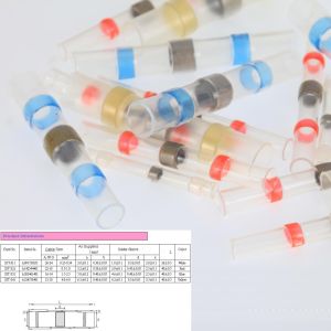 75pcs Electrical Heat Shrink Shrinkable Solder Seals Butt Splice Connector