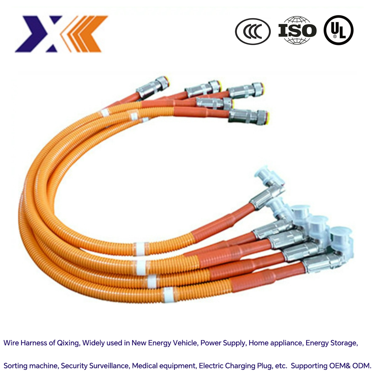 Customized Connector Type Automotive Power Supply Cable Wiring Harness for Automotive