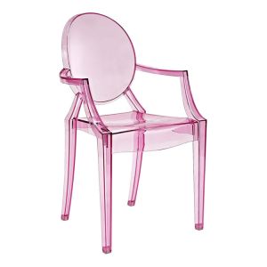 Quality Pink Acrylic Ghost Chiavari Chair Stackable Modern Hotel Furniture for sale