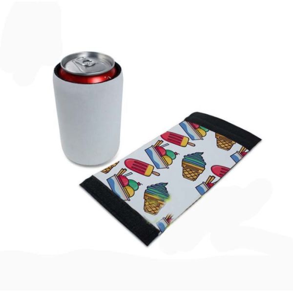 Customized Sublimation Can Cooler Blanks With Black Edge Neoprene Sublimation
